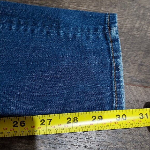 American Eagle Super Stretch X Skinny Denim Jeans Size 2 Long Slight Distressed - Picture 9 of 11